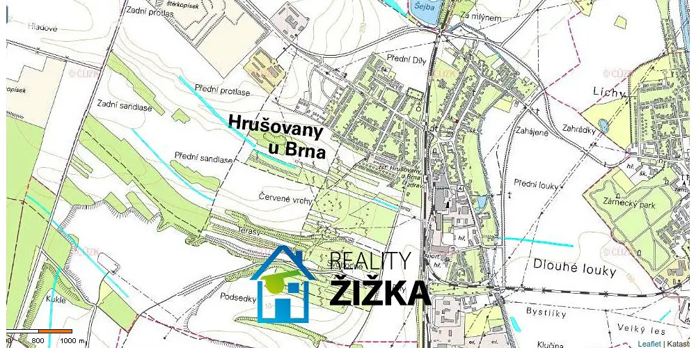 Prodej  pole 58 951 m², Hrušovany u Brna, okres Brno-venkov