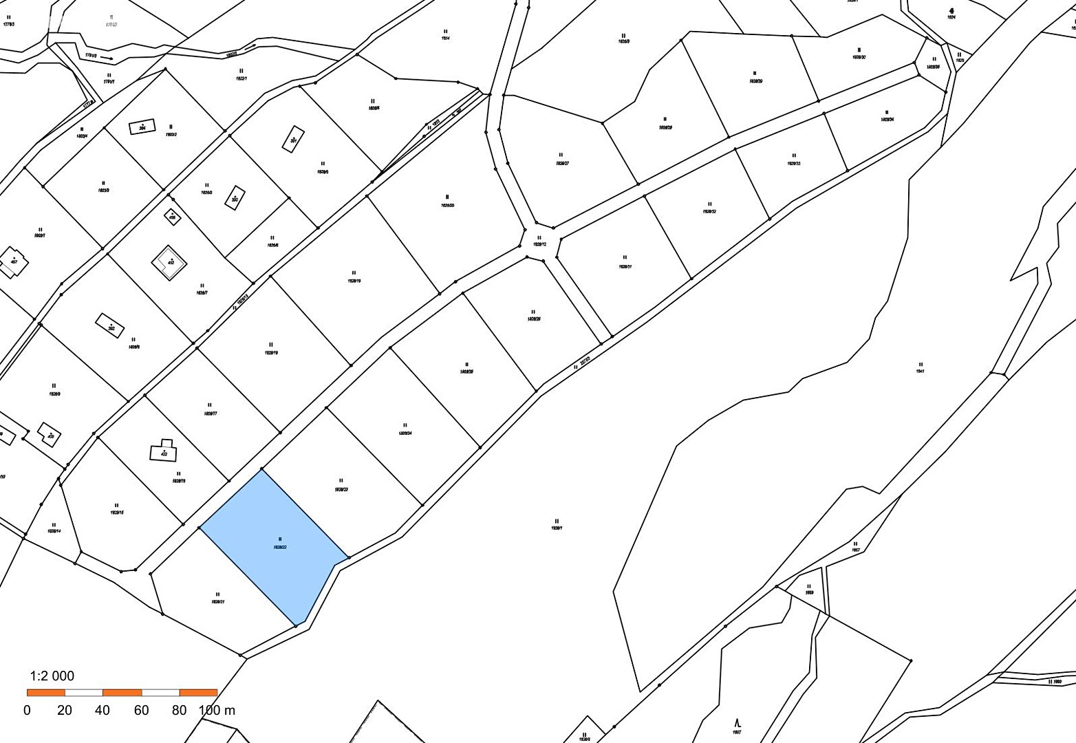 Prodej  stavebního pozemku 3 064 m², Horní Brusnice, okres Trutnov