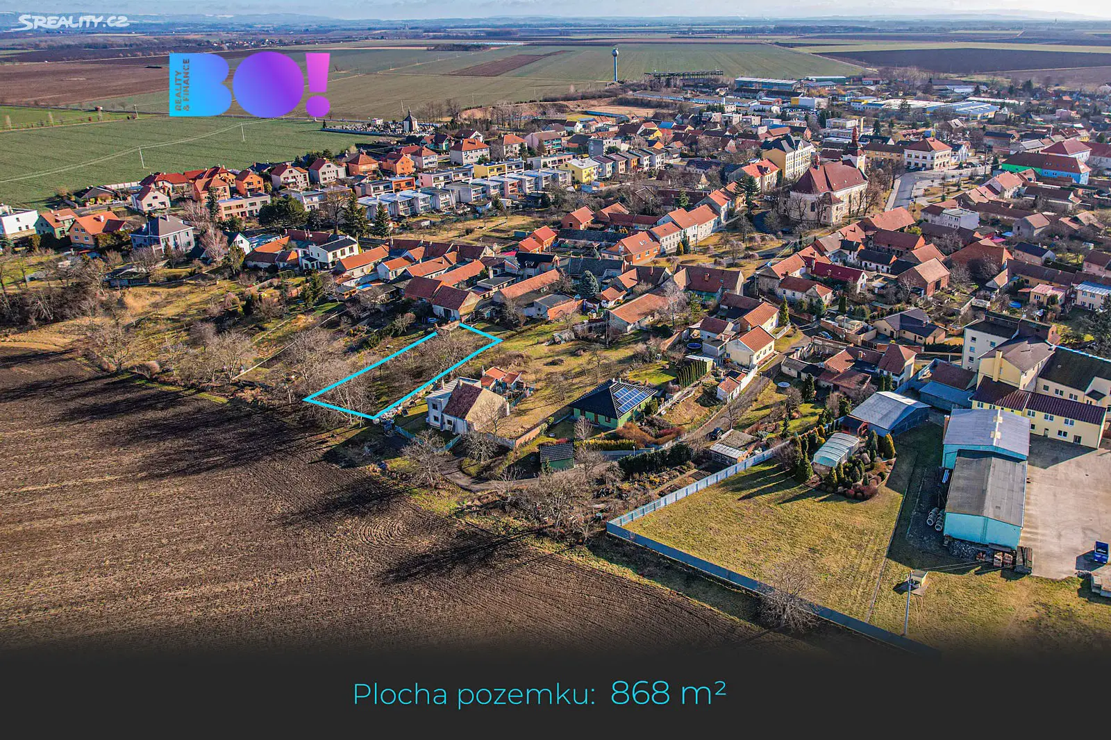 Prodej  stavebního pozemku 868 m², Kralice na Hané, okres Prostějov