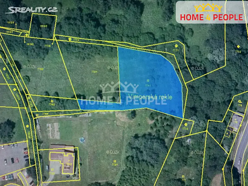 Prodej  stavebního pozemku 1 466 m², Vimperk - Vimperk II, okres Prachatice