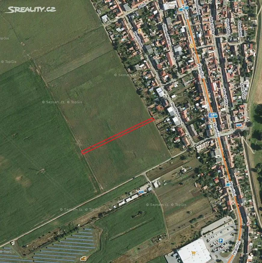 Prodej  stavebního pozemku 1 166 m², Břeclav - Poštorná, okres Břeclav
