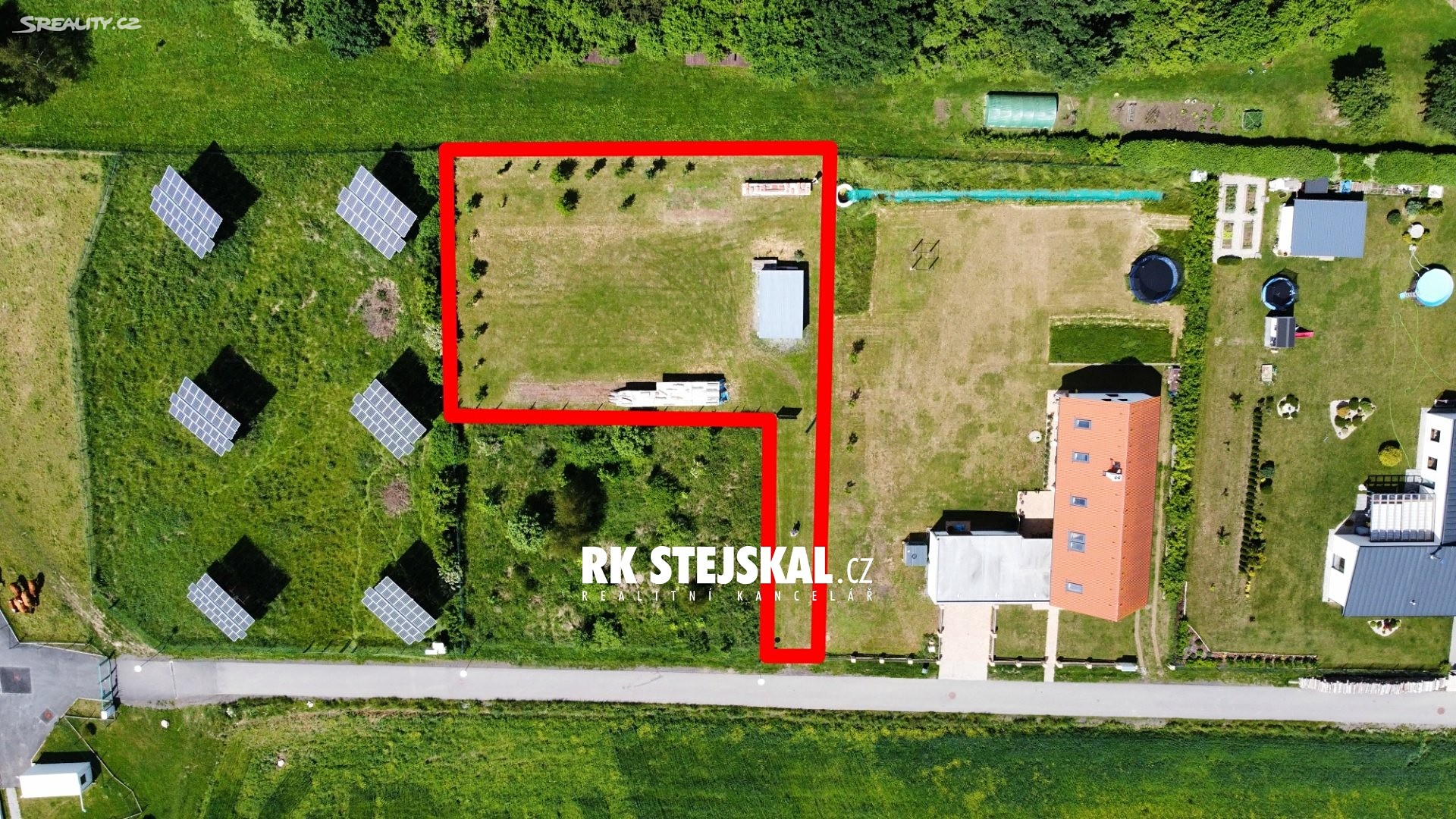 Prodej  stavebního pozemku 1 001 m², Želeč, okres Tábor