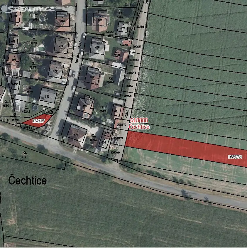 Prodej  pole 6 790 m², Čechtice, okres Benešov