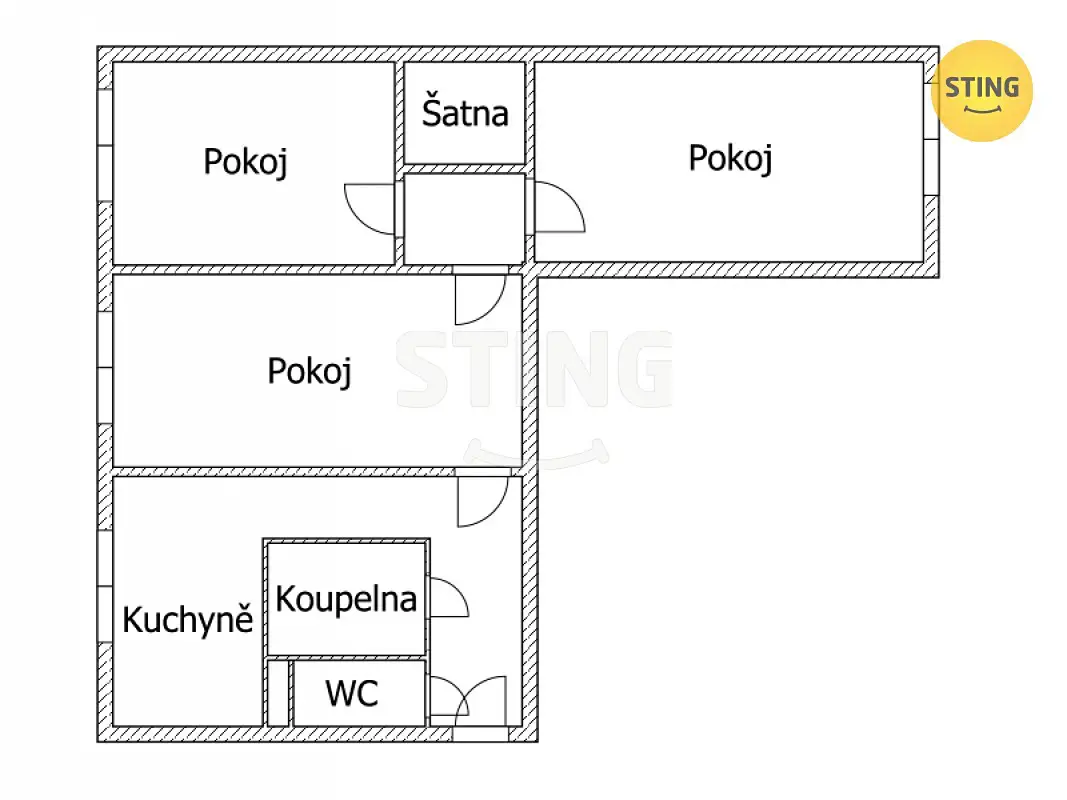 Pronájem bytu 3+1 74 m², Adolfa Kašpara, Mohelnice