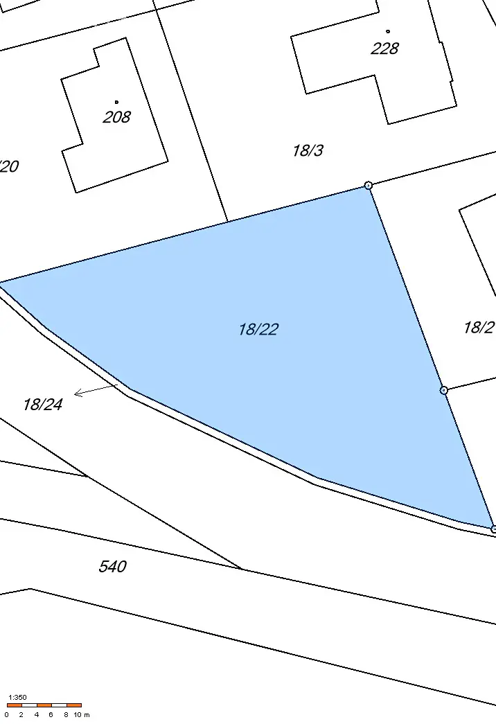 Prodej  stavebního pozemku 1 497 m², Němčice, okres Kolín