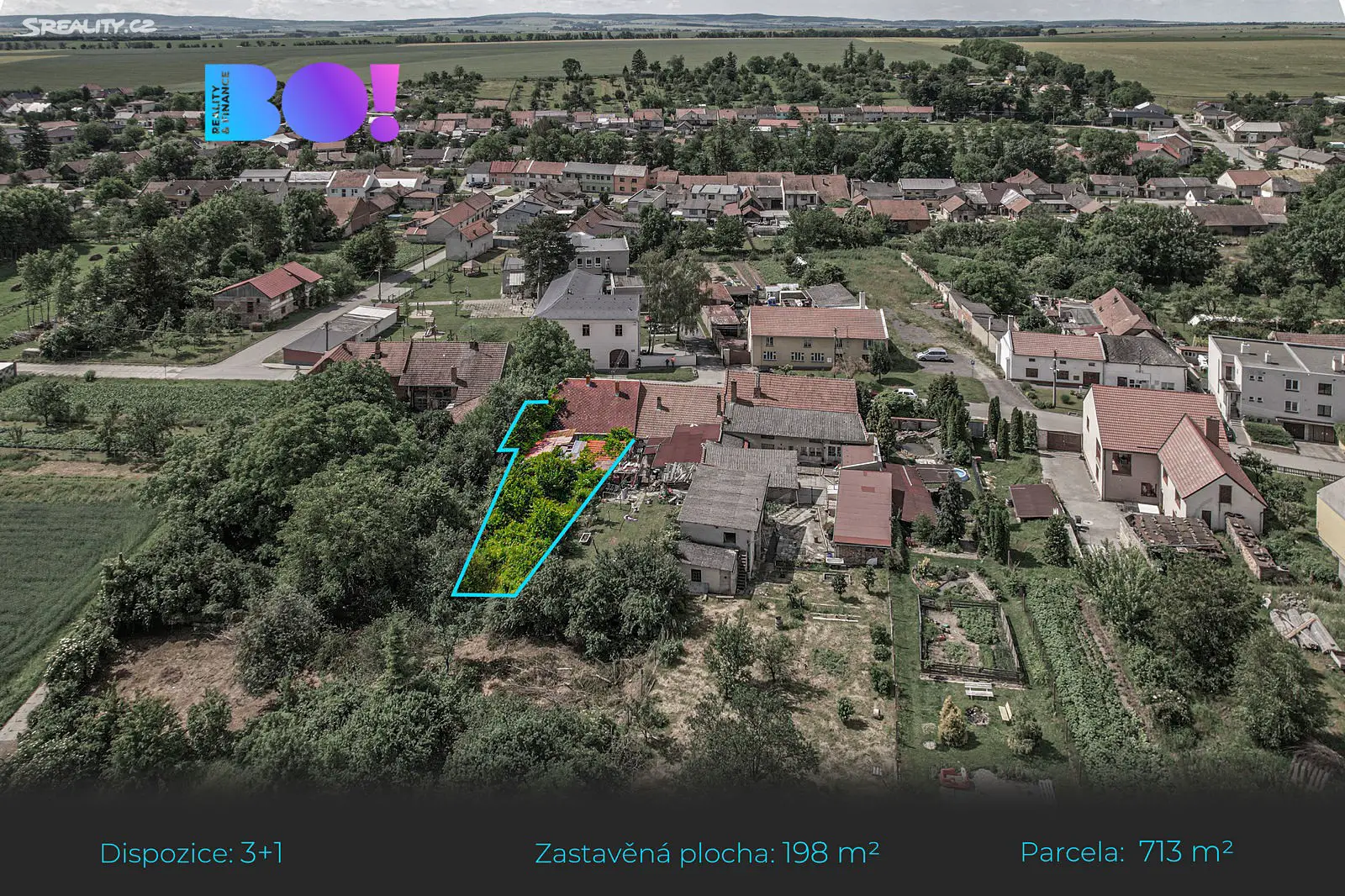 Prodej  rodinného domu 74 m², pozemek 713 m², Dobromilice, okres Prostějov