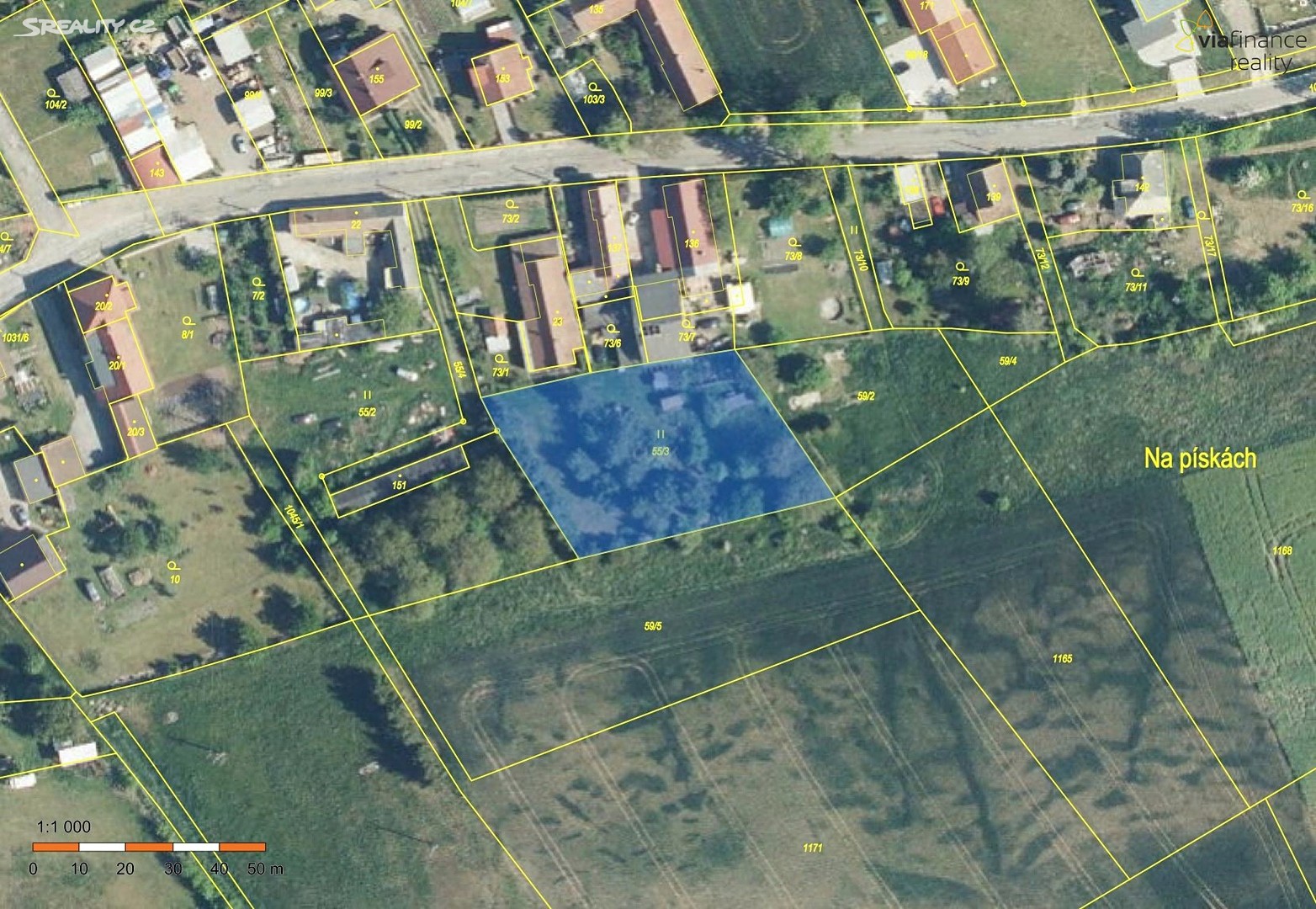 Prodej  stavebního pozemku 1 136 m², Skalice - Číbuz, okres Hradec Králové