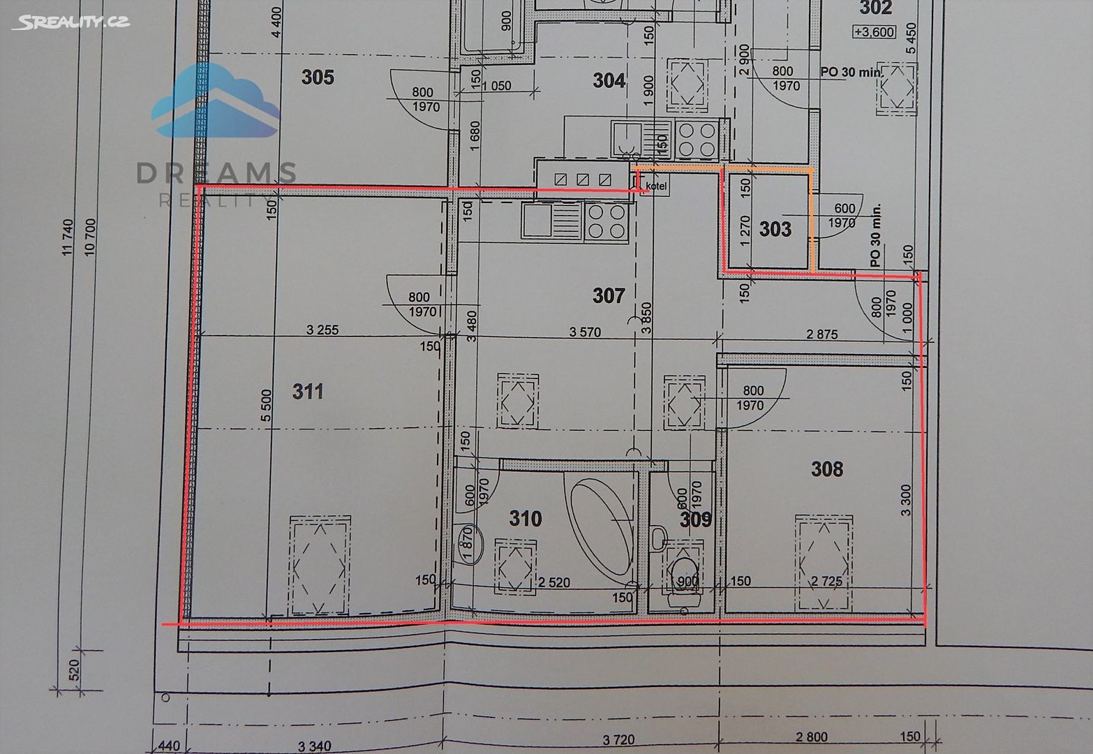 Prodej bytu 2+1 50 m² (Podkrovní), Masarykova, Modřice