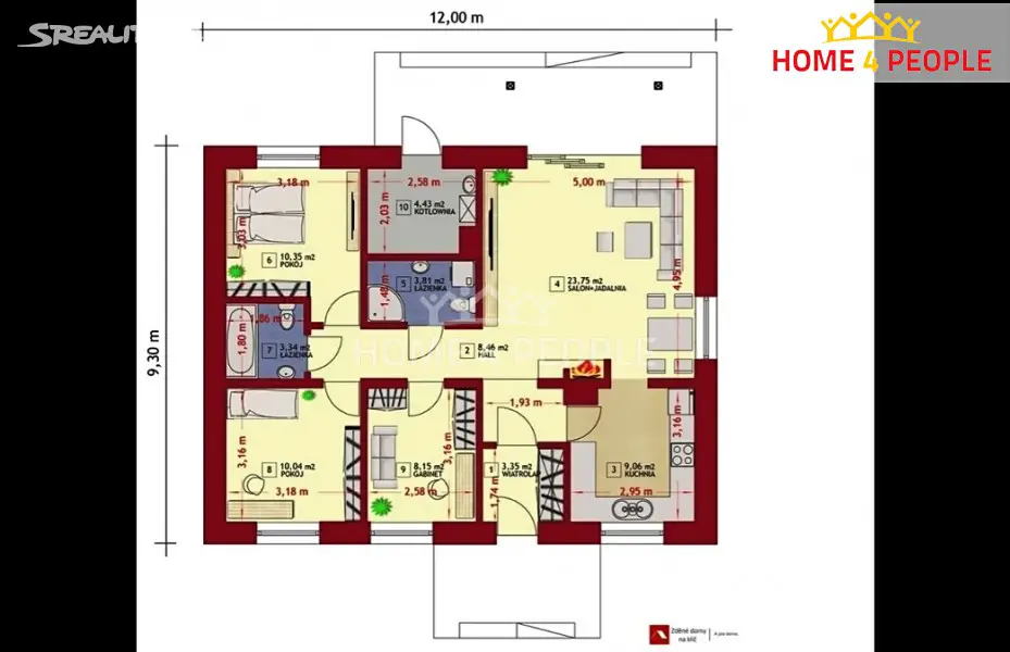 Prodej  projektu na klíč 111 m², pozemek 890 m², Suchov, okres Hodonín