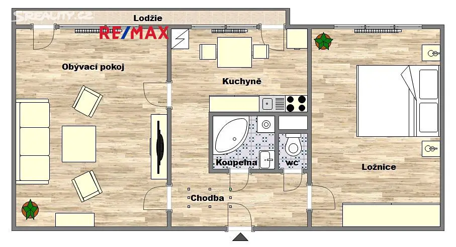 Pronájem bytu 2+1 54 m², Ruská, Litvínov - Horní Litvínov