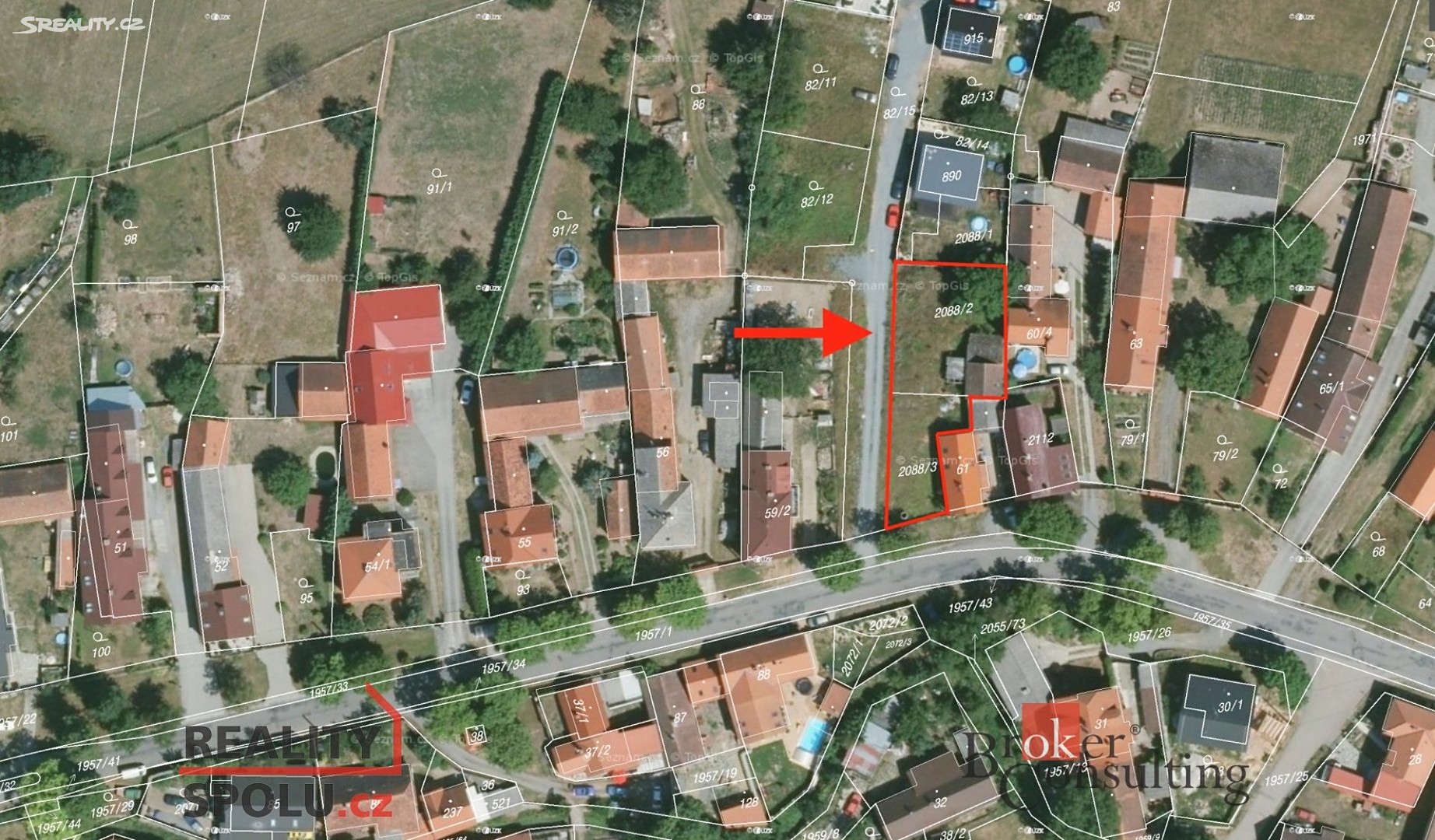 Prodej  stavebního pozemku 746 m², Losiná, okres Plzeň-město