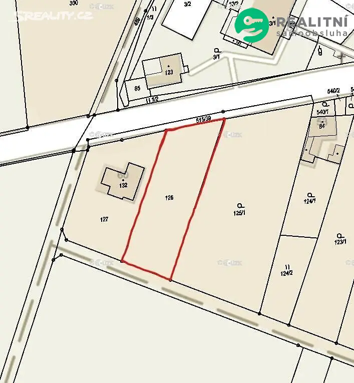 Prodej  stavebního pozemku 1 188 m², Bílsko, okres Olomouc