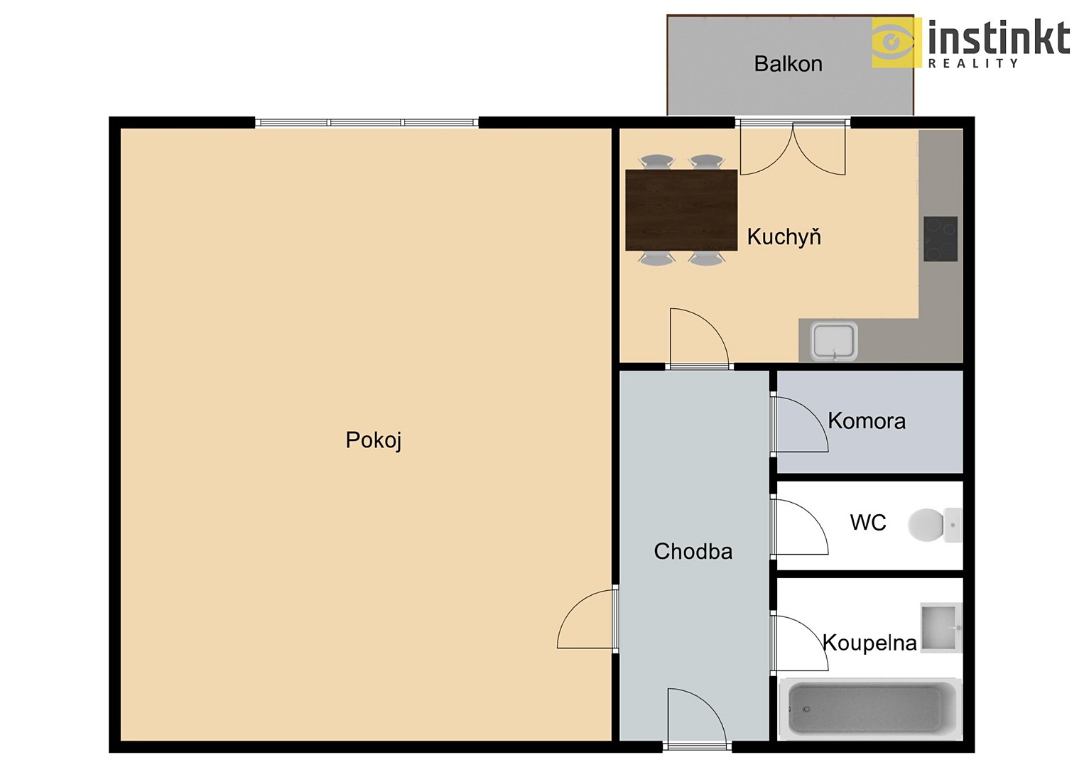Prodej bytu 1+1 54 m², Stehlíkova, Plzeň - Jižní Předměstí