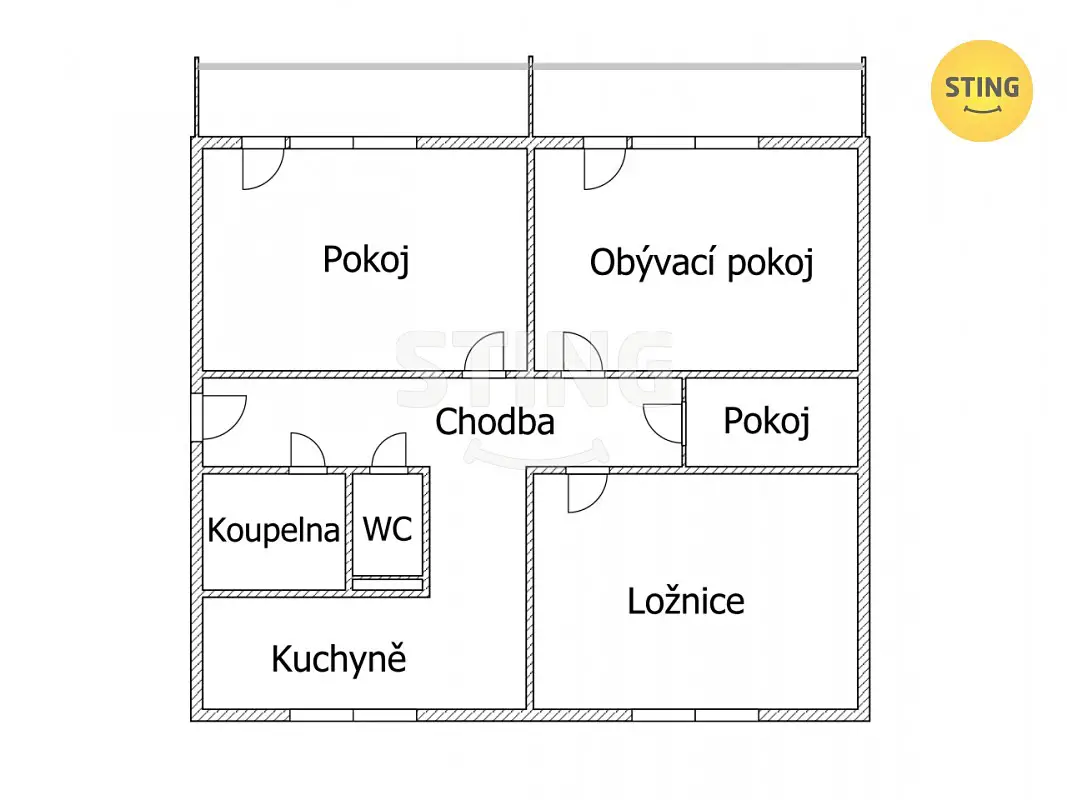 Prodej bytu 3+1 88 m², Na Zahrádkách, Hradec Králové - Věkoše