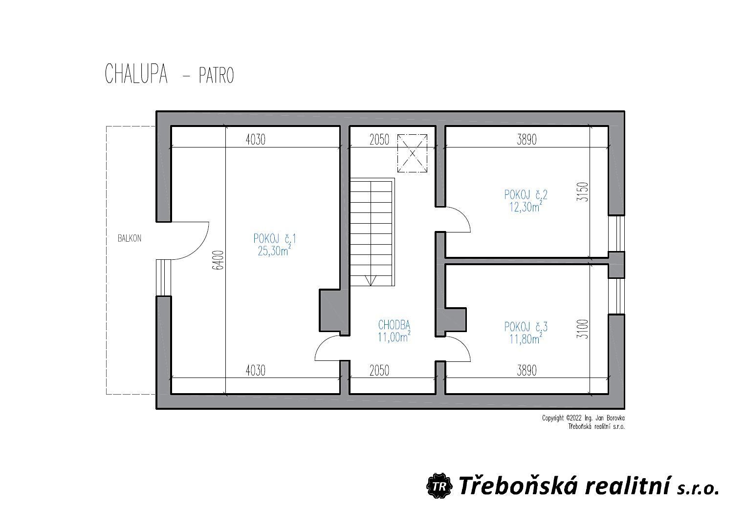 Prodej  chalupy 120 m², pozemek 1 092 m², Maňava, Horní Planá - Pernek