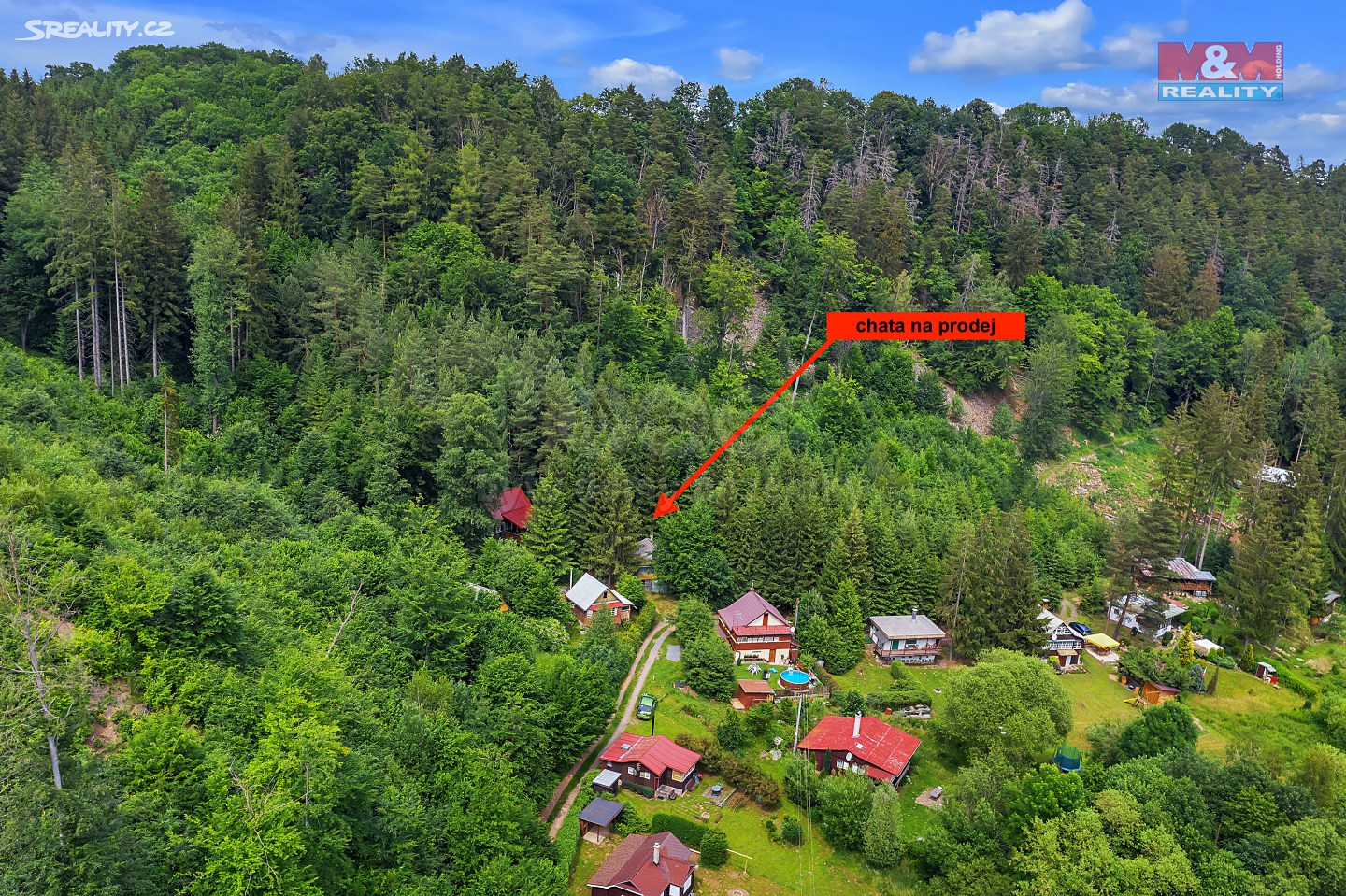 Prodej  chaty 30 m², pozemek 30 m², Křižanovice, okres Chrudim