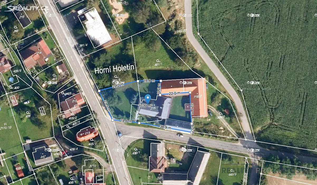 Prodej  rodinného domu 509 m², pozemek 1 739 m², Holetín - Horní Holetín, okres Chrudim