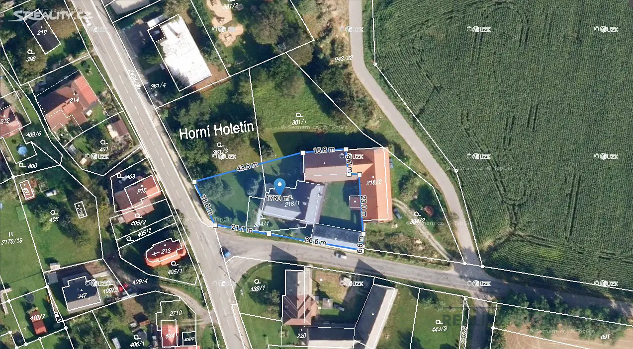 Prodej  rodinného domu 660 m², pozemek 1 760 m², Holetín - Horní Holetín, okres Chrudim
