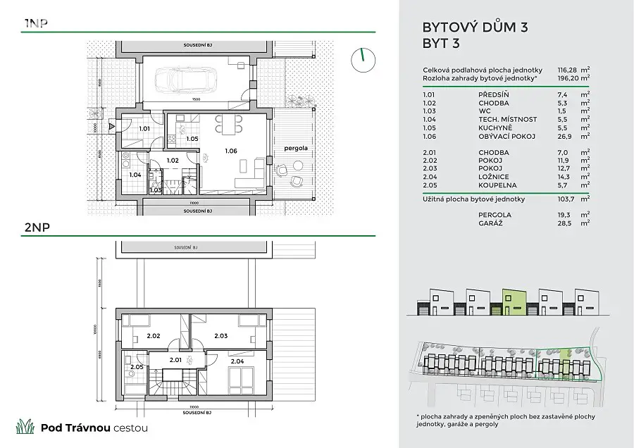 Prodej  rodinného domu 132 m², pozemek 336 m², Nymburk, okres Nymburk