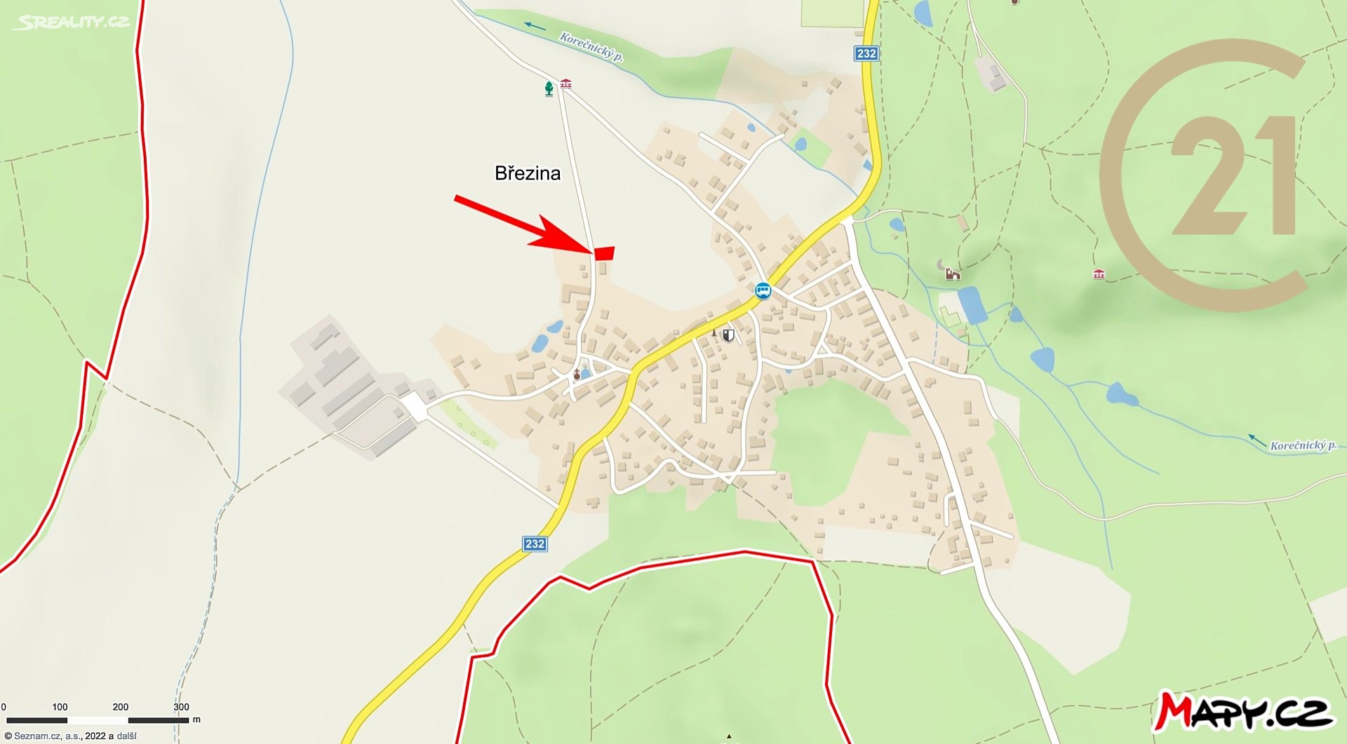 Prodej  stavebního pozemku 627 m², Březina, okres Rokycany