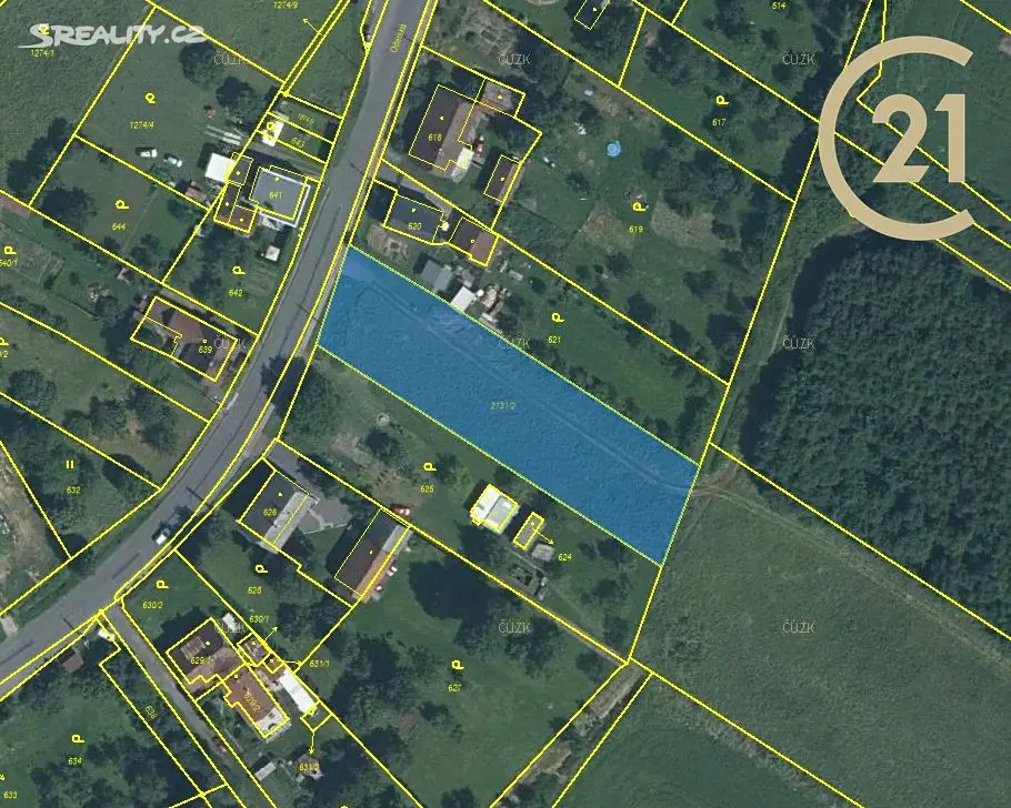 Prodej  stavebního pozemku 1 242 m², Hladké Životice, okres Nový Jičín