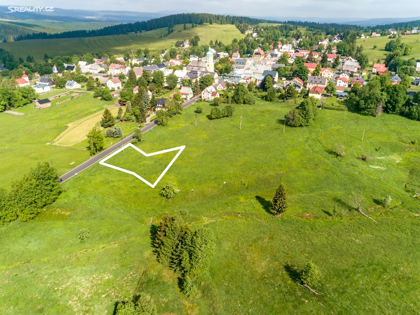 Prodej  stavebního pozemku 1 347 m², Horní Blatná, okres Karlovy Vary