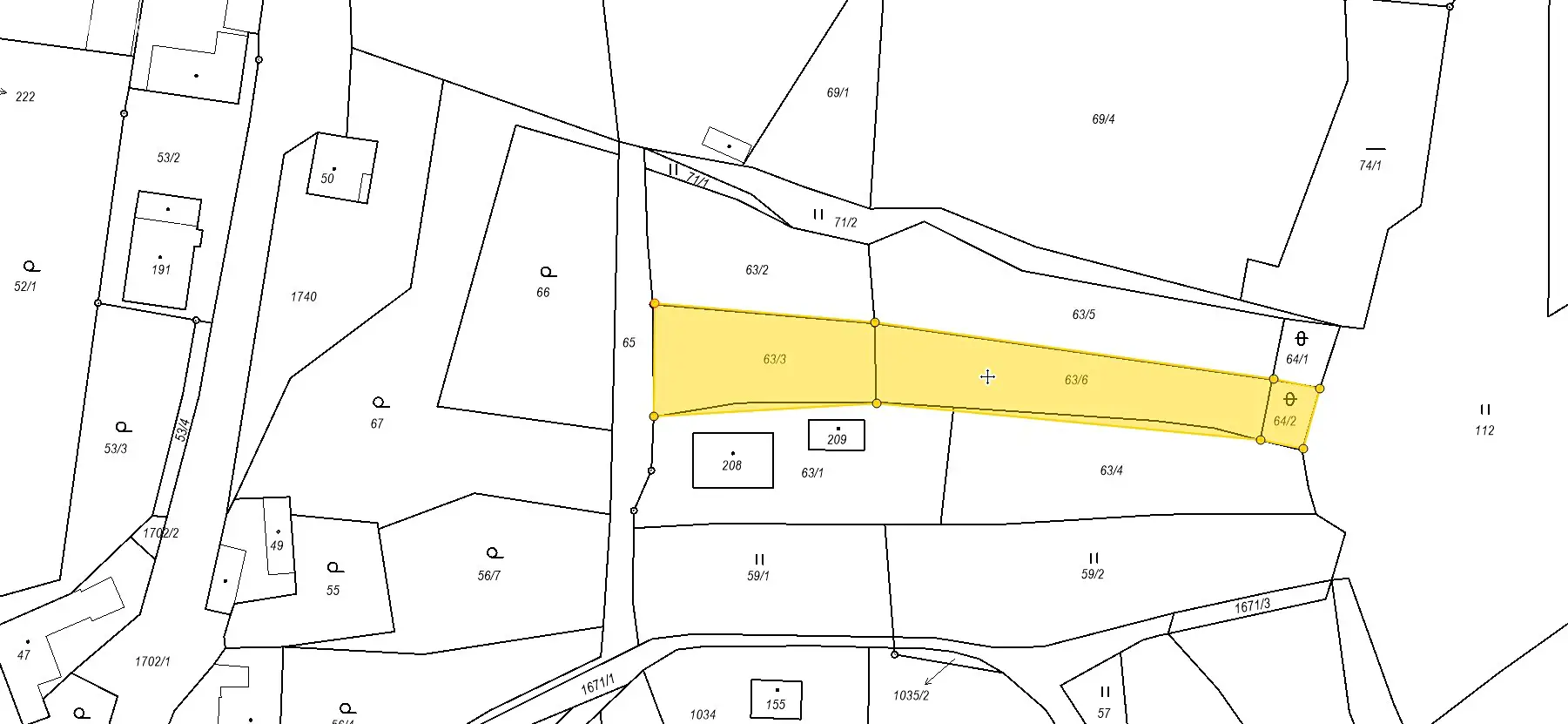 Prodej  stavebního pozemku 1 266 m², Jestřabí, okres Zlín