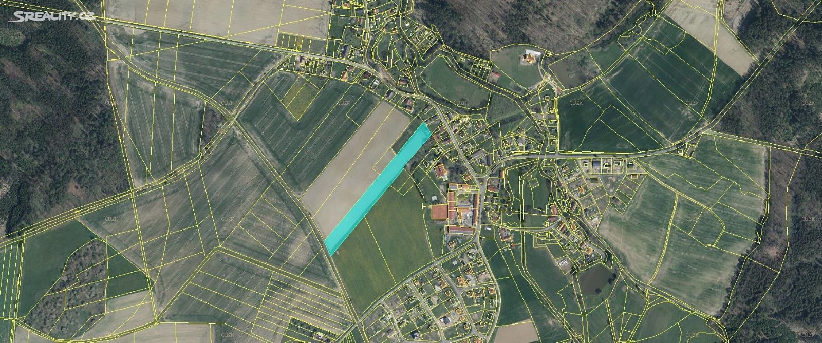 Prodej  stavebního pozemku 6 800 m², Kornatice, okres Rokycany