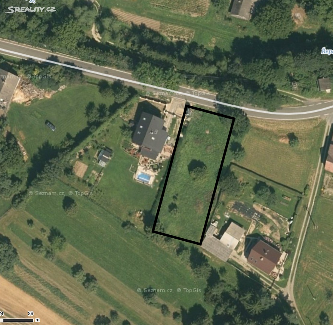 Prodej  stavebního pozemku 1 374 m², Mohelnice - Řepová, okres Šumperk