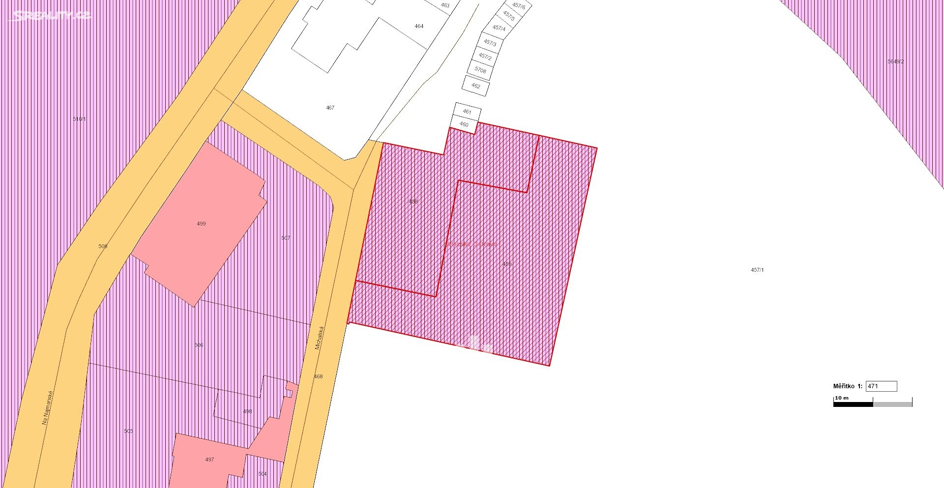 Prodej  stavebního pozemku 2 800 m², Michalská, Ostrava - Slezská Ostrava