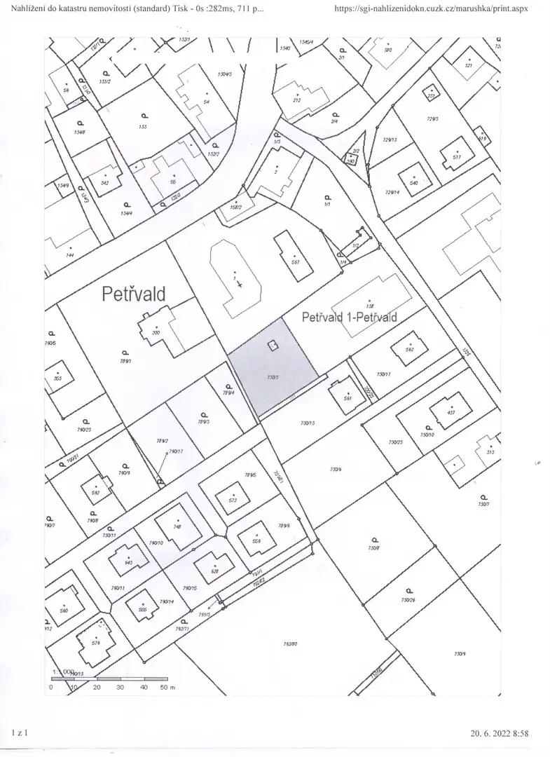 Prodej  stavebního pozemku 924 m², Petřvald - Petřvald 1-Petřvald, okres Nový Jičín