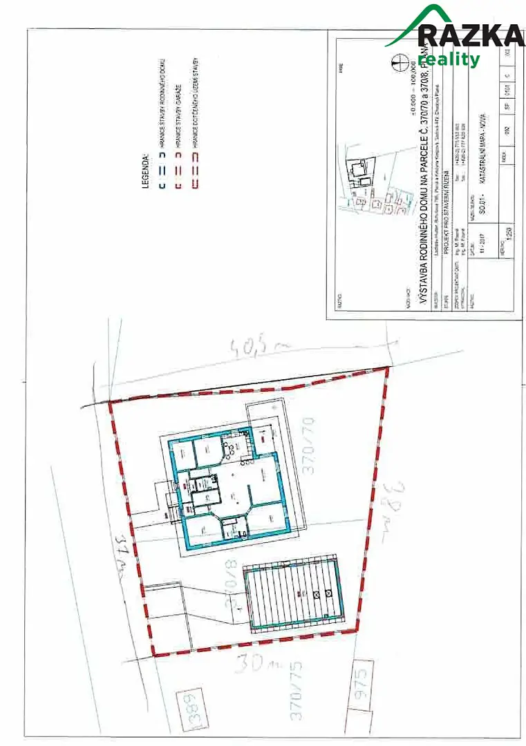 Prodej  stavebního pozemku 513 m², Zámecká, Planá
