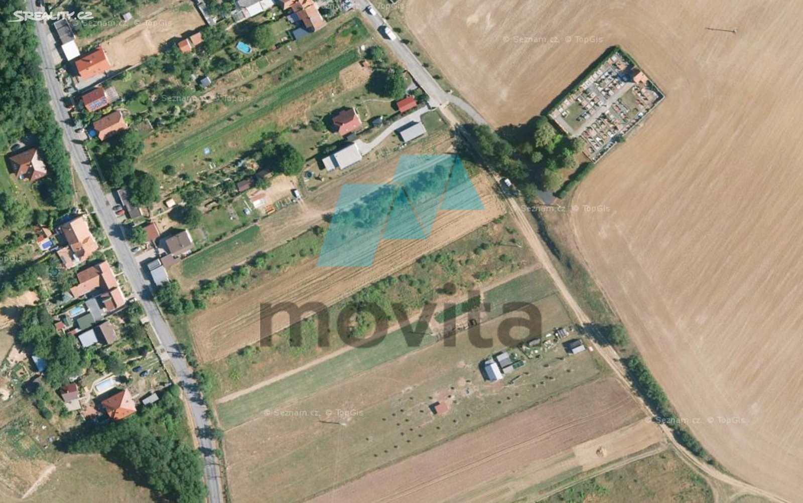 Prodej  stavebního pozemku 1 442 m², Radostice, okres Brno-venkov