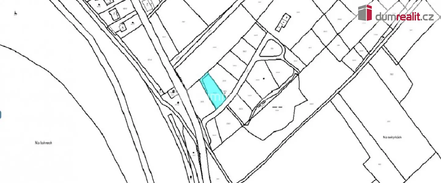 Prodej  stavebního pozemku 1 070 m², Tuhaň, okres Mělník
