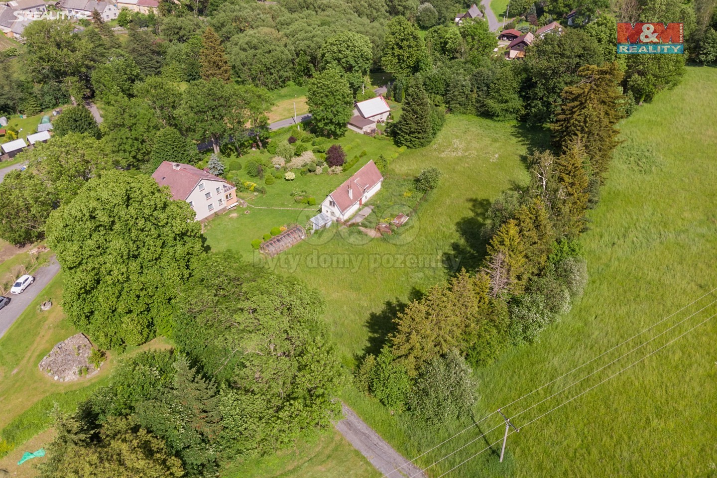 Prodej  stavebního pozemku 3 107 m², Václavov u Bruntálu, okres Bruntál