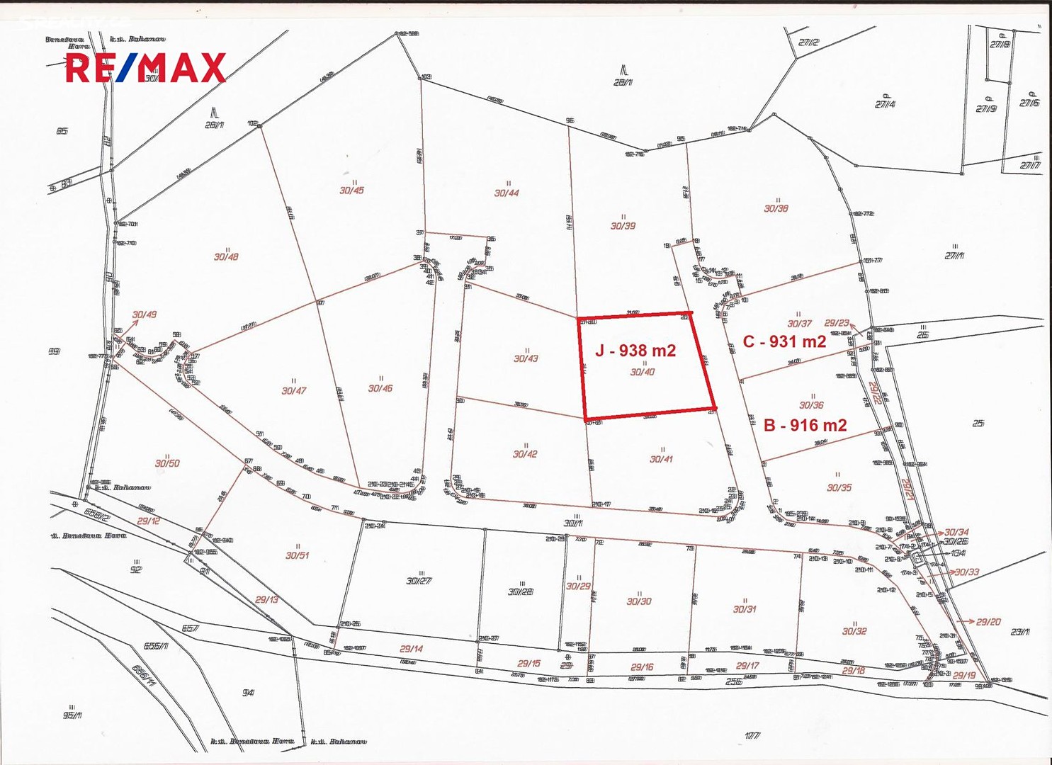 Prodej  stavebního pozemku 938 m², Vacov, okres Prachatice