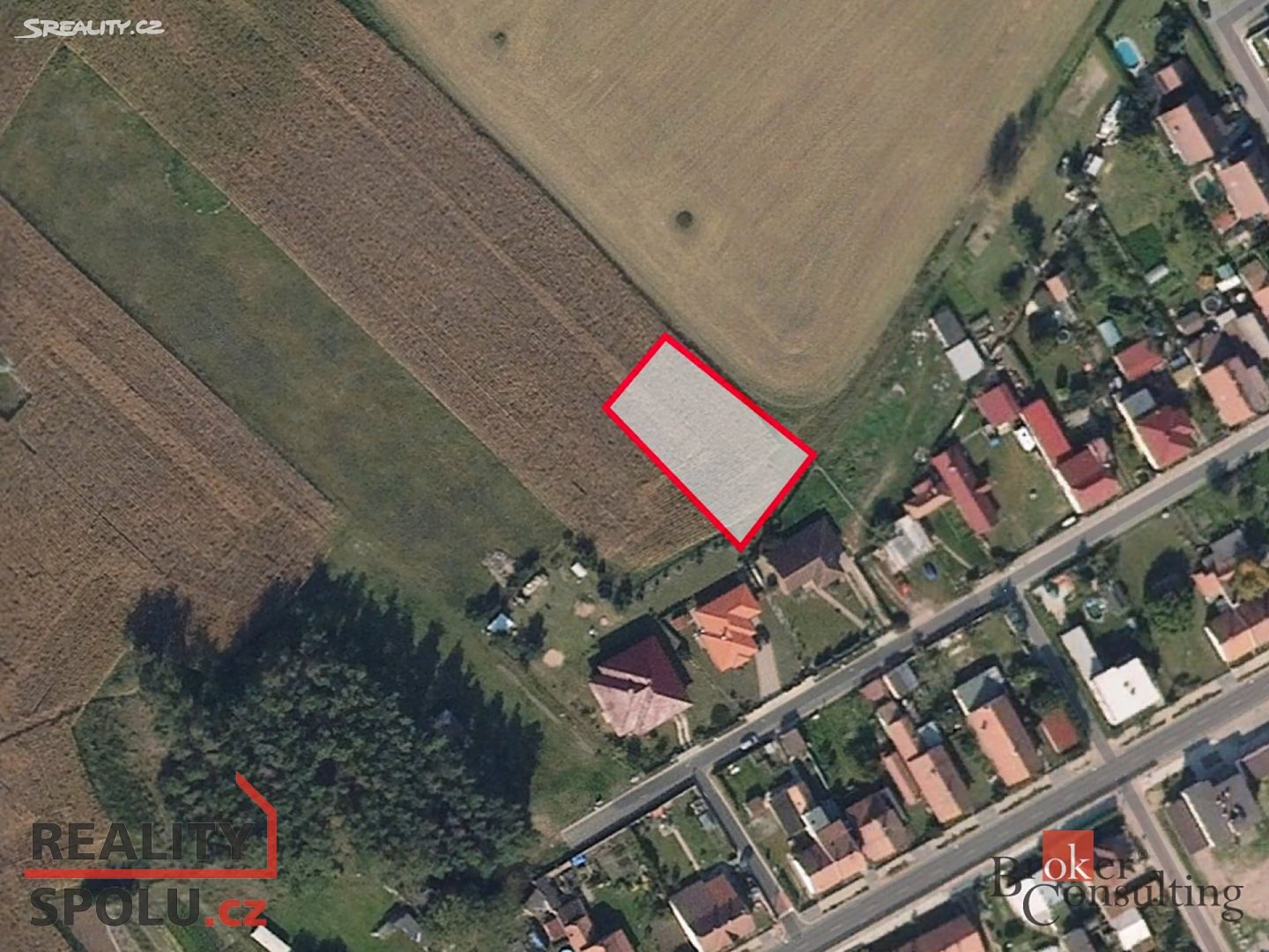 Prodej  stavebního pozemku 996 m², Živanice - Nerad, okres Pardubice