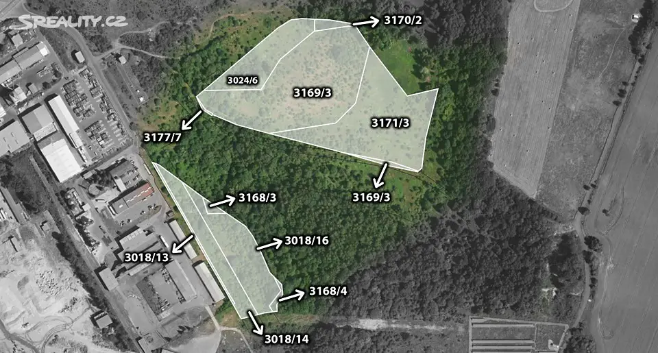 Prodej  komerčního pozemku 83 556 m², Cheb, okres Cheb
