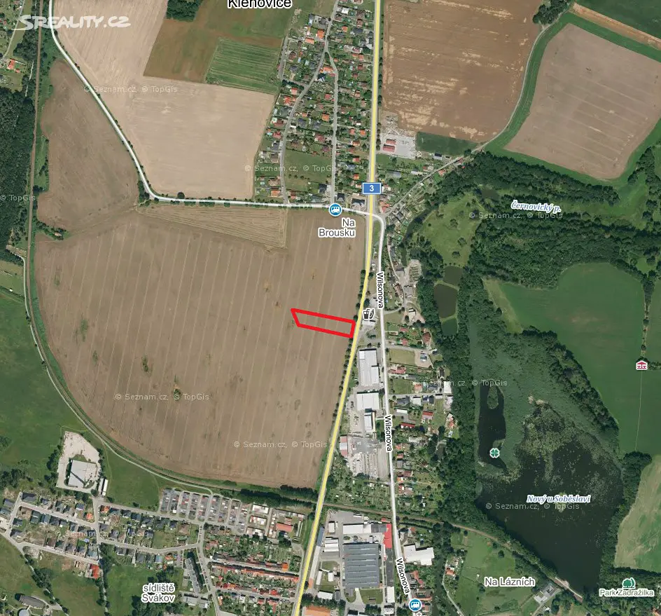 Prodej  komerčního pozemku 547 m², Soběslav, okres Tábor