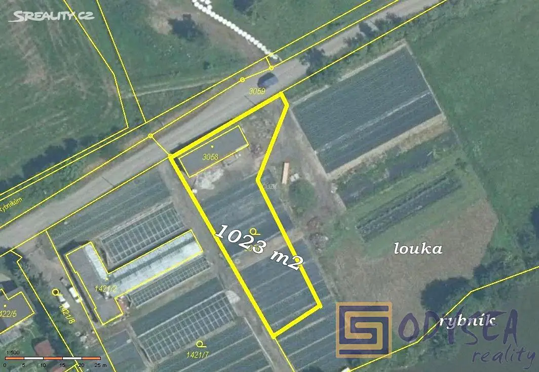 Prodej  komerčního pozemku 1 023 m², Zámecká, Stará Ves nad Ondřejnicí - Stará Ves