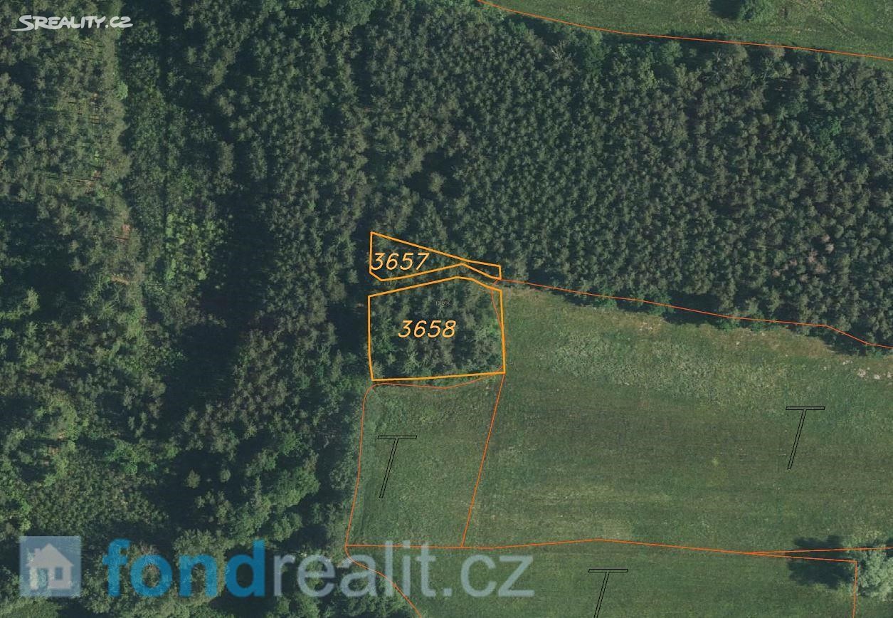 Prodej  lesa 1 571 m², Lipí, okres České Budějovice