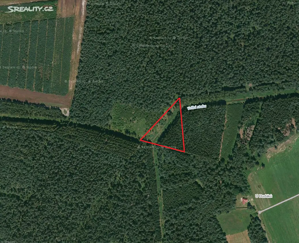 Prodej  lesa 2 552 m², Suchdol nad Lužnicí - Hrdlořezy, okres Jindřichův Hradec