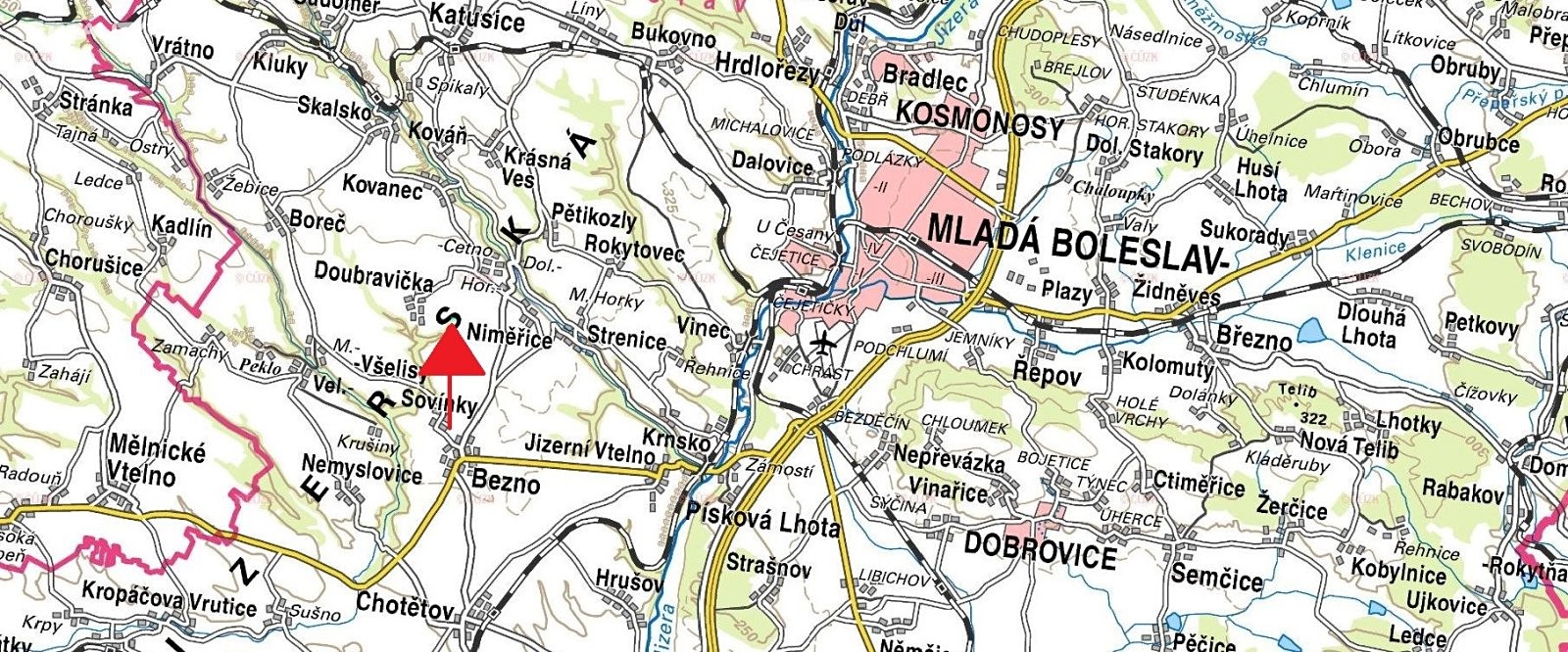 Prodej  pozemku 3 250 m², Doubravička, okres Mladá Boleslav
