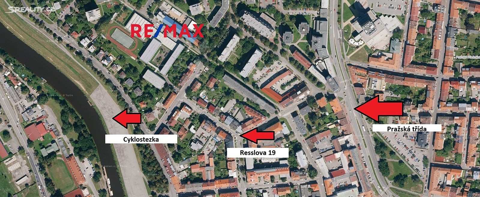 Pronájem bytu 2+kk 47 m², Resslova, České Budějovice - České Budějovice 3