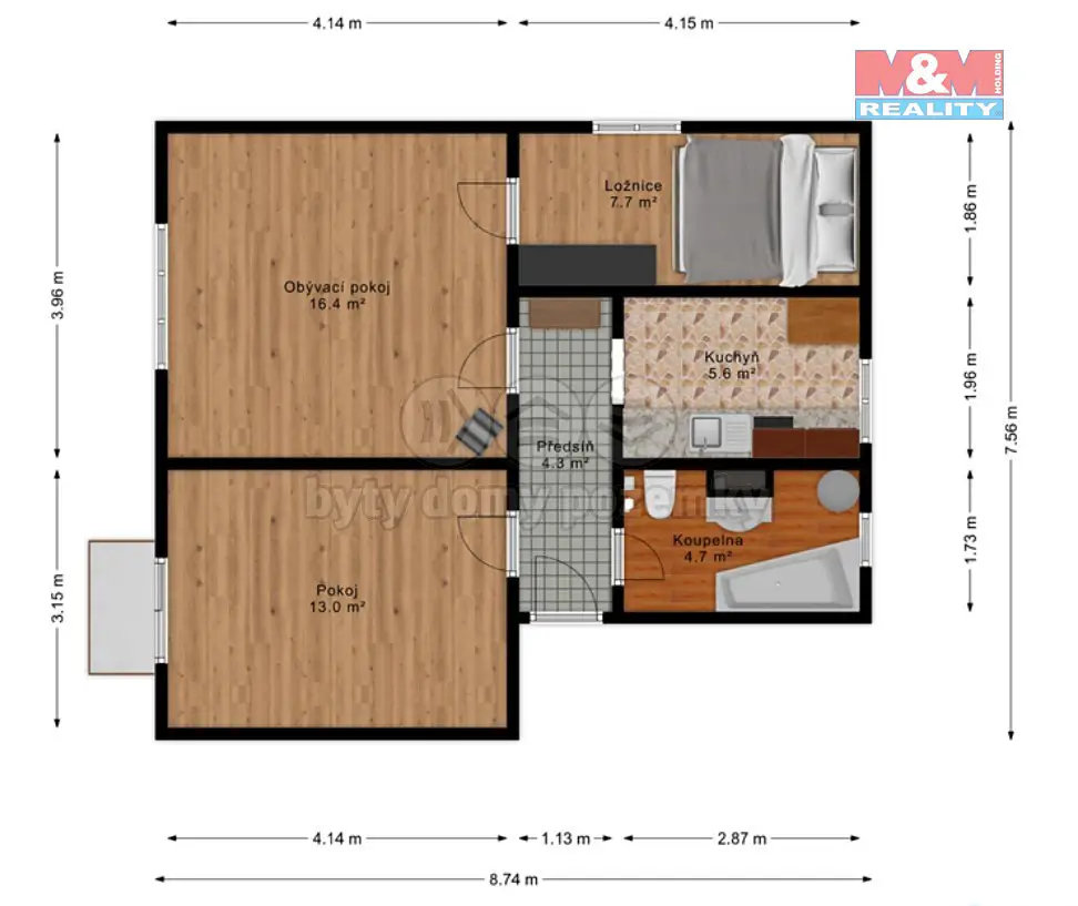 Pronájem bytu 3+1 2 m², Rakovnická, Nové Strašecí