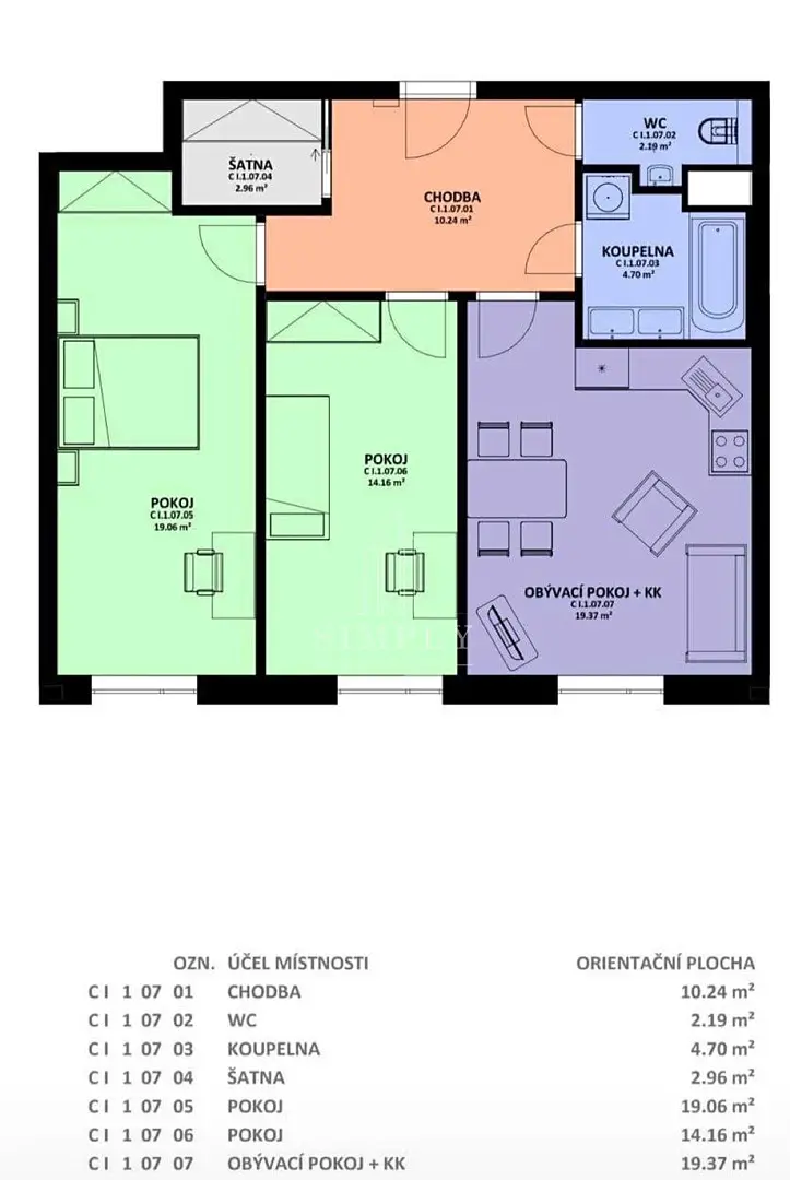 Pronájem bytu 3+kk 77 m², Vrchlického, Poděbrady - Poděbrady V