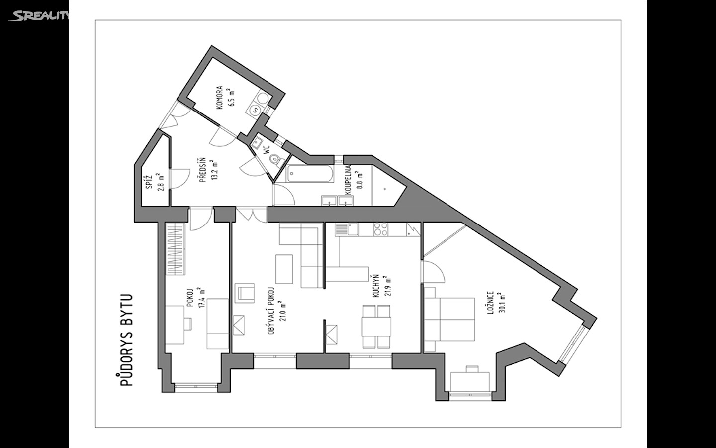Pronájem bytu 4+kk 122 m², Veveří, Brno