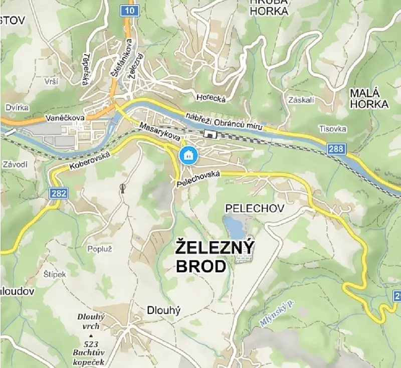 Železný Brod, okres Jablonec nad Nisou