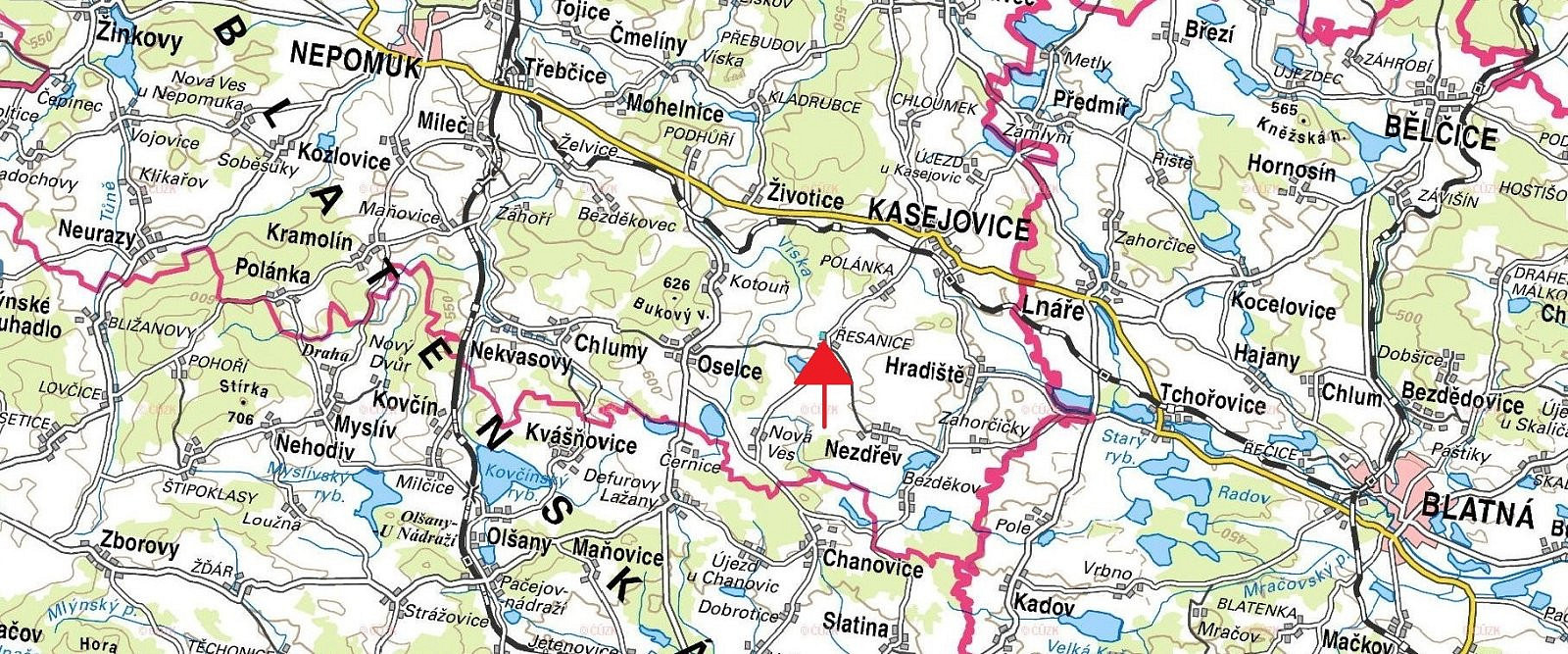 Kasejovice - Řesanice, okres Plzeň-Jih