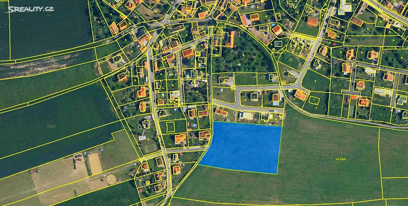 Prodej  stavebního pozemku 11 186 m², Ptice, okres Praha-západ